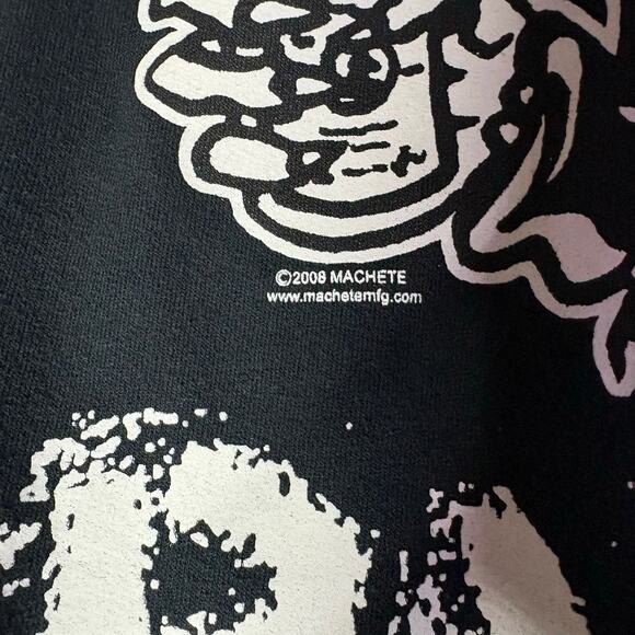 Rancid 2008 Punk Rock Black Zip Up Hoodie Men’s Sz XL Preowned - Picture 3 of 6